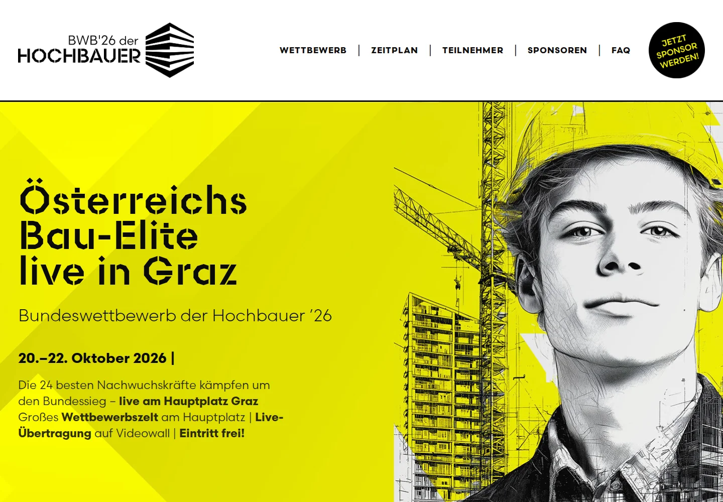 Screenshot von der BWB'2026 DER HOCHBAUER